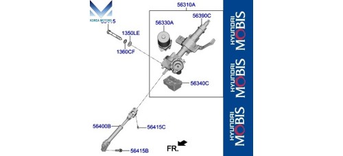 MOBIS STEERING COLUMN SHAFT SET HYUNDAI VENUE 2019-23